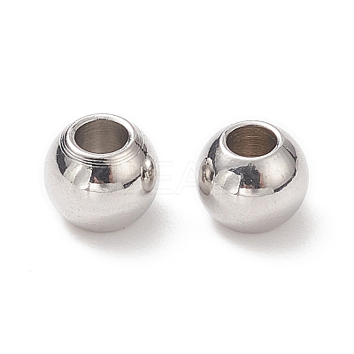 Tarnish Resistant 304 Stainless Steel Round Spacer Beads STAS-N020-18C-1