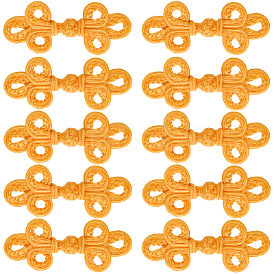 10Pcs Handmade Chinese Frog Knot Buttons Sets AJEW-CY0001-01C-1