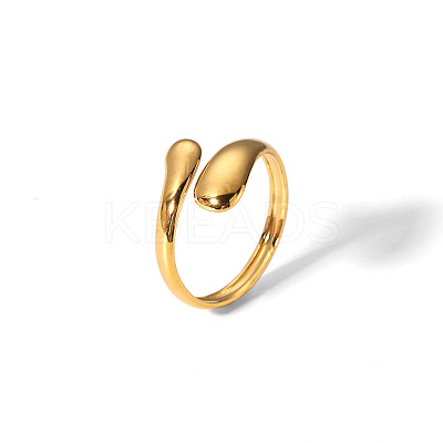 Simple and Elegant 304 Stainless Steel Snake Cuff Rings LS-IR8532-1