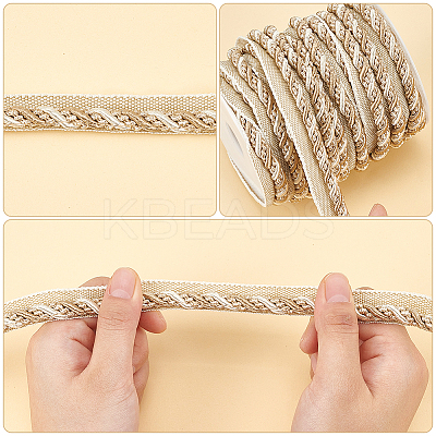 1 Bundle Polyester Twist Lip Cord Trim SRIB-WR0001-10B-1