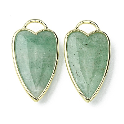 Natural Green Strawberry Quartz Pendants G-O204-02H-1