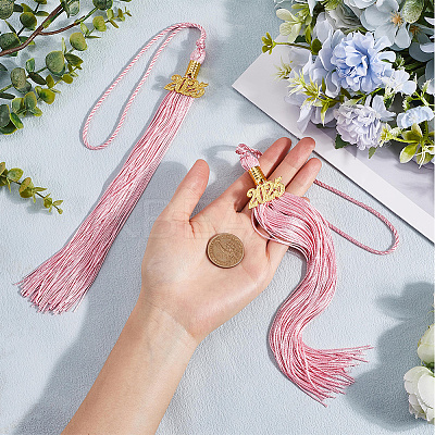 Polyester Graduation Tassel Pendant Decorations AJEW-WH20020-078C-1