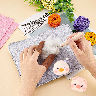DIY Needle Felting Making Kit DIY-BC0005-76-1