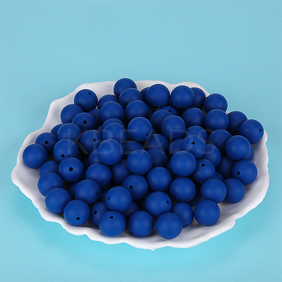 Round Silicone Focal Beads X-SI-JX0046A-50-1