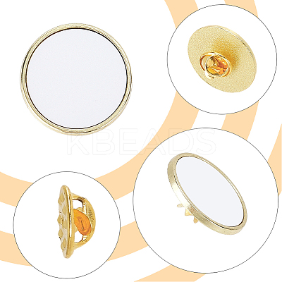 20 Boxs Sublimation Blank Brooch Pins FIND-SP0004-09A-1