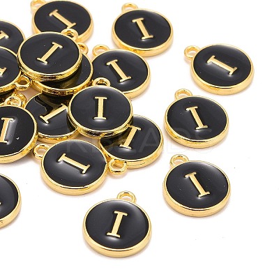 Golden Plated Alloy Charms LS-X-ENAM-S118-02I-1