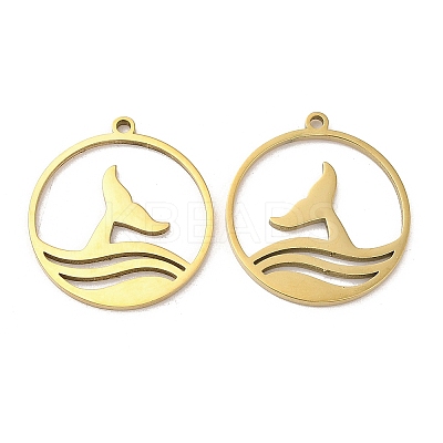 Ion Plating(IP) 304 Stainless Steel Pendants STAS-L020-040G-1