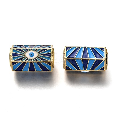 Brass Enamel Pendants ZIRC-I052-15C-1