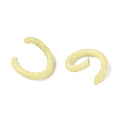 Spray Painted Iron Open Jump Rings IFIN-T017-04B-26-1