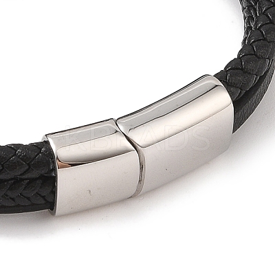 Braided Microfiber Leather Multi-strand Bracelets BJEW-B096-08E-1