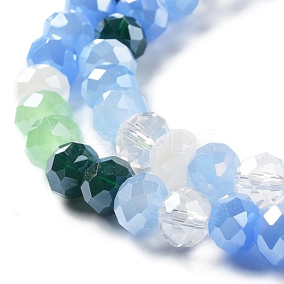 Glass Beads Strands EGLA-A034-M8mm-09-1