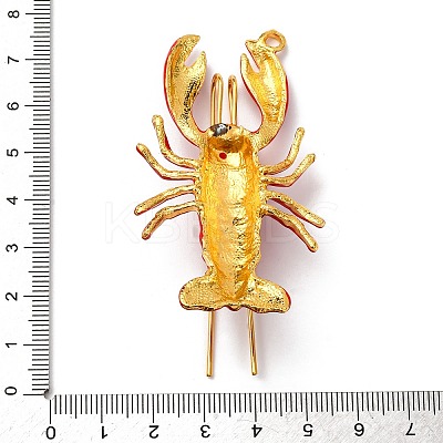 Alloy Enamel Pendants FIND-I053-01G-02-1