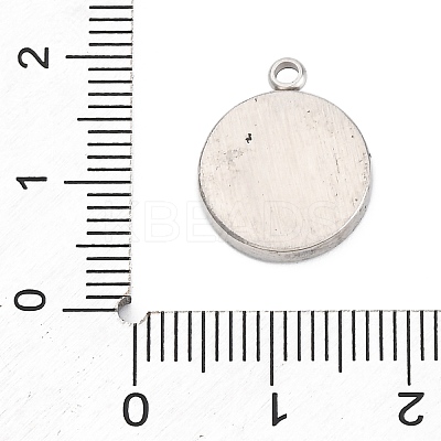 304 Stainless Steel Rhinestone Pendants STAS-S131-21P-1