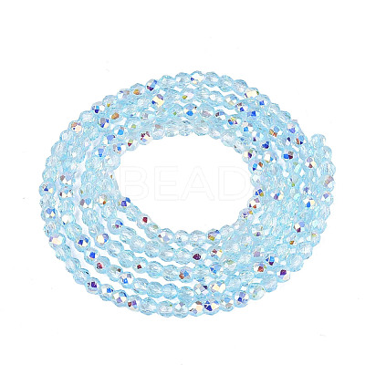 Transparent Glass Beads Strands EGLA-N028-01A-A06-1
