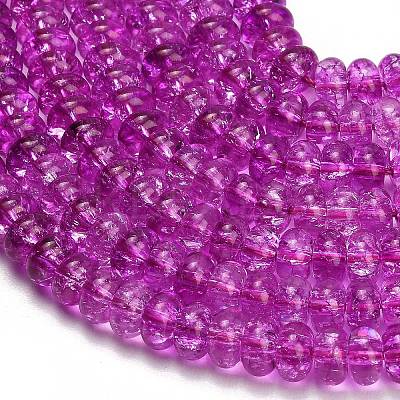 Dyed Imitation Gemstone Glass Beads Strands GL-Z001-03A-06-1