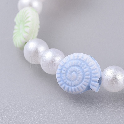 Kids Stretch Bracelets BJEW-JB04571-01-1