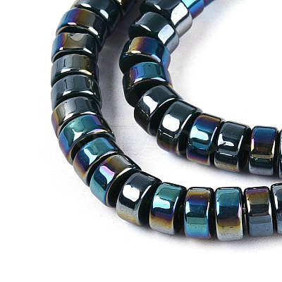 AB Color Plated Opaque Glass Beads Strands LS-GLAA-T026-3x6mm-P16-1
