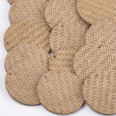 Handmade Straw Woven Pendants WOVE-S119-14C-1