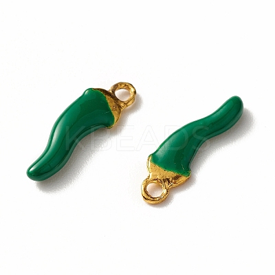 Alloy Enamel Charms PALLOY-F259-02G-1