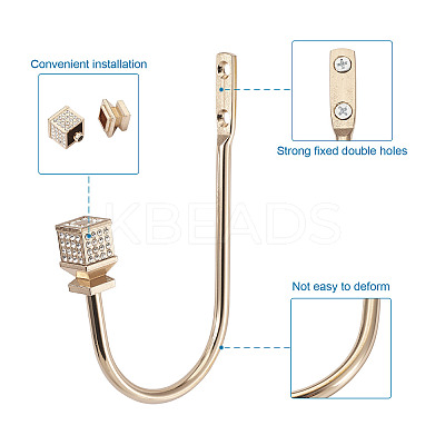 Zinc Alloy U Shape Hook Hangers Curtain SW-TAC0002-08C-1