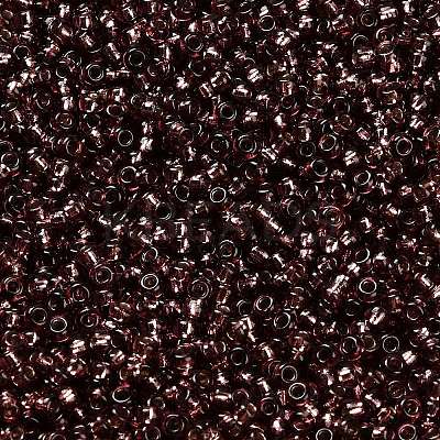 Indigo 11/0 Round Transparent Glass Seed Beads X-SEED-Q007-F57-1