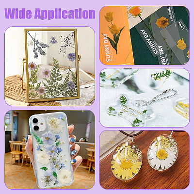 Square Transparent Acrylic Flower Press Plates DIY-BC0012-68-1