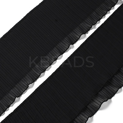 3 Yards Pleated Polyester Lace Ribbon OCOR-XCP0002-39-1