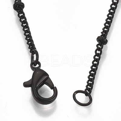 Brass Coated Iron Curb Chain Necklace Making LS-MAK-T006-02A-1