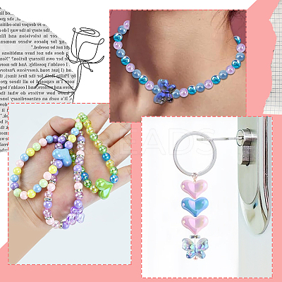 DIY Acrylic Beads Mobile Phone Strap Making Kits DIY-SP0003-34-1