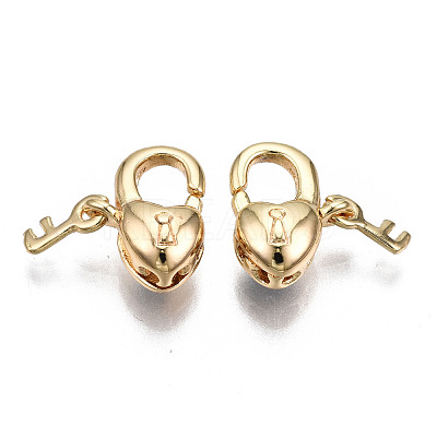 Brass Lobster Claw Clasps KK-S356-315-NF-1
