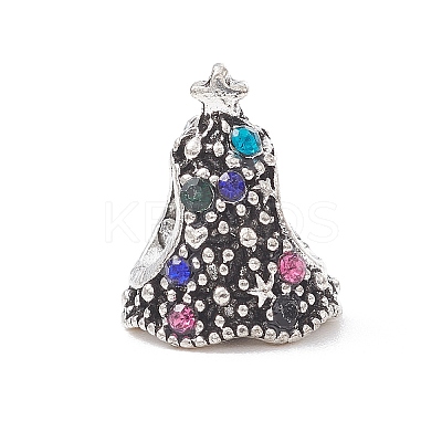 Alloy Rhinestone European Beads MPDL-Q213-19AS-1