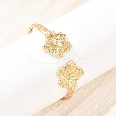 304 Stainless Steel Cuff Bangles for Women LS-BJEW-A147-01A-G-1