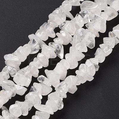 Natural Quartz Crystal Chips Beads Strands F019-2-1
