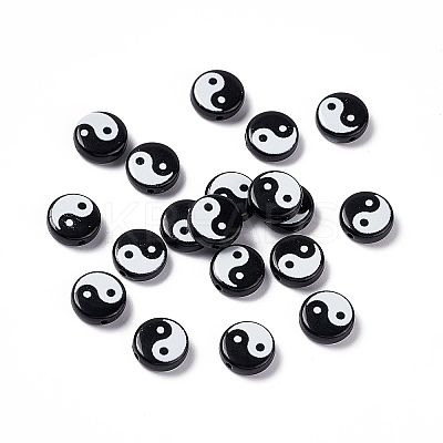 Opaque Acrylic Beads SACR-E008-02B-02-1