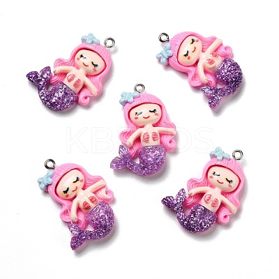Opaque Resin Pendants RESI-D055-034P-1