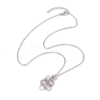 Tarnish Resistant 3Pcs 3 Styles 304 Stainless Steel Cable Chain Necklace Makings NJEW-JN04934-02-1
