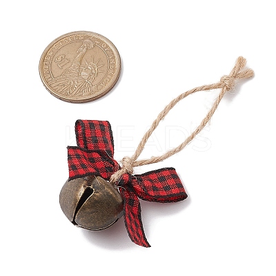 Iron Bell Pendant Decoration HJEW-JM02248-01-1