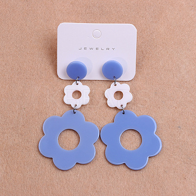 304 Stainless Steel Dangle Stud Earrings FS-WG4F7EC-05-1