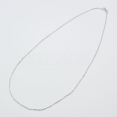 925 Sterling Silver Rope Chains Necklaces STER-E007-2B-1