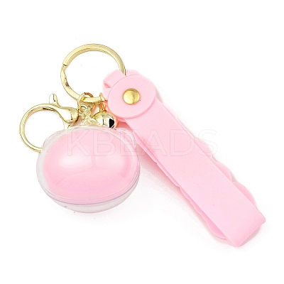 Cartoon Acrylic & PVC Small Animal Head Pendant Keychains LS-KEYC-P014-A03-1