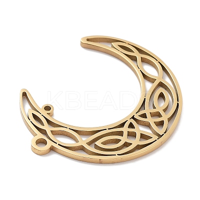 304 Stainless Steel Pendants STAS-U030-07G-1