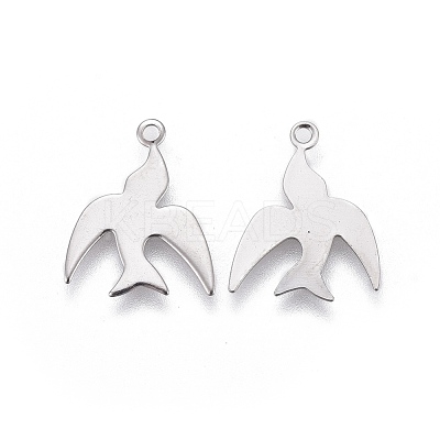 Tarnish Resistant 304 Stainless Steel Charms STAS-P236-14P-1