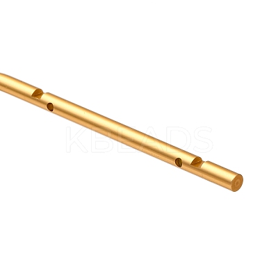 L Shaped Brass Bar & Wood Earring Organizer Display Racks for Earrings ODIS-B002-04-1