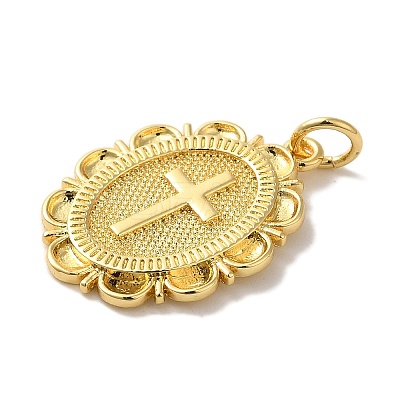 Rack Plating Brass Pendants KK-U027-44G-1