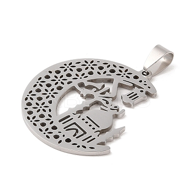 Non-Tarnish 201 Stainless Steel Pendants STAS-S126-06P-1