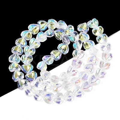 Electroplate Transparent Glass Beads Strands X1-EGLA-N056-01A-13-1