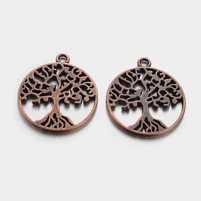 Tibetan Style Alloy Pendants LS-TIBEP-5347-R-FF-1