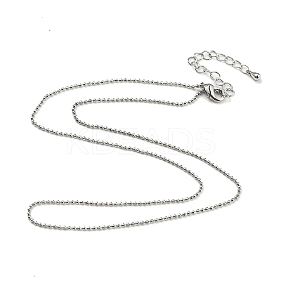 Brass Ball Chain Necklaces Making MAK-L025-01P-1