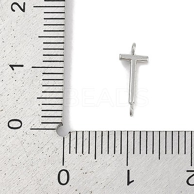 304 Stainless Steel Letter Connector Charms LS-STAS-M108-01P-20-1