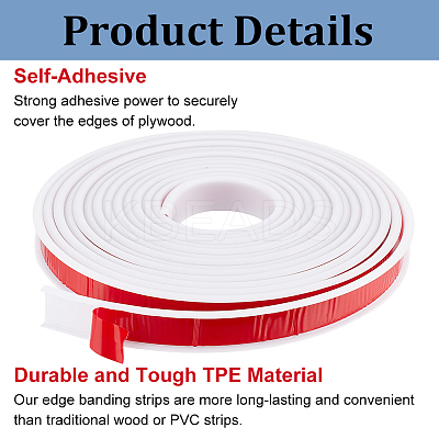 TPE Self-Adhesive Flexible Molding Trim DIY-WH0578-82C-01-1